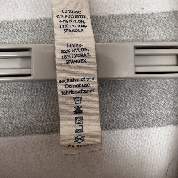 LULULEMON ATHLETICA WOMENS STRIDE HIGH NECK JACKET WHITE GRAY STRIPES, 6 - Picture 9 of 16